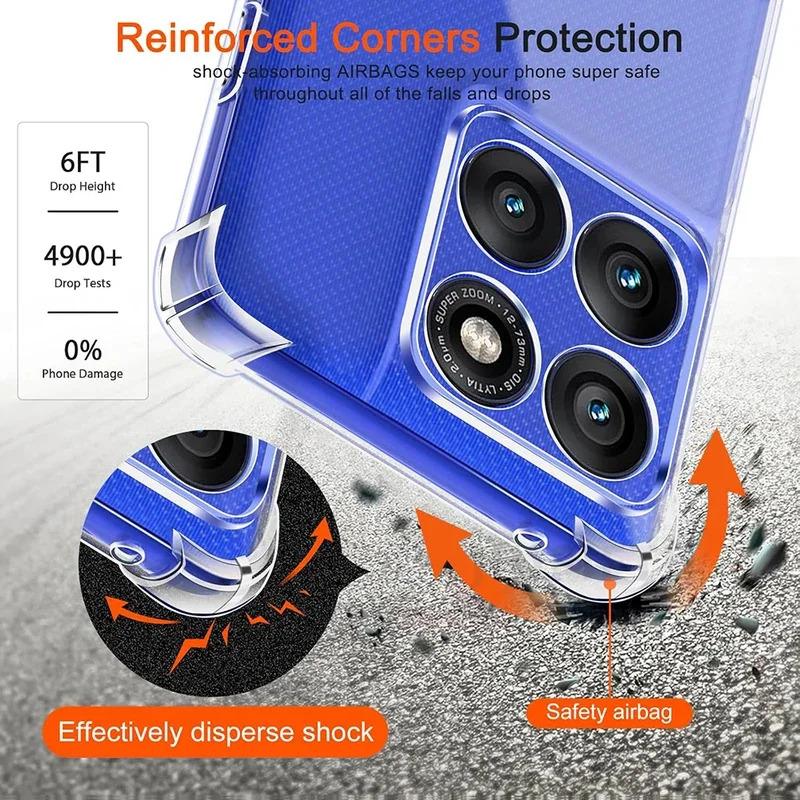 For Motorola Moto Edge 50 Neo Edge50Neo Edge50 50Neo S50 S 50 Case Airbag Clear Silicone Soft Back Cover Mobile Phone Cases Capa