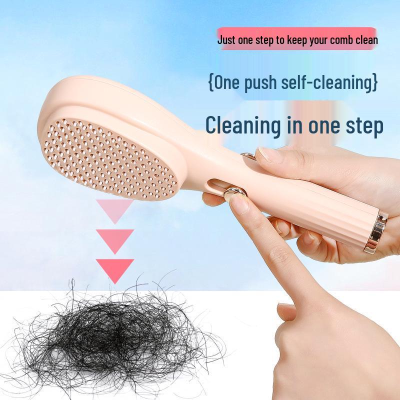 Portable Magic Massage Comb: Retractable, Anti-static, Hair-friendly, Scalp Frizz Cleaner