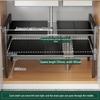 Ret retractable Under-Sink Kitchen Storage Rack