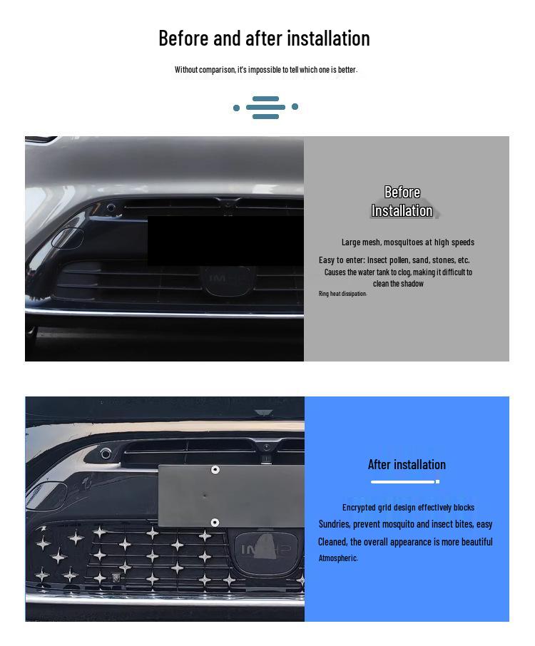 Zhiji LS6 Full Star Insect Net Radiator Protector for 26 Models