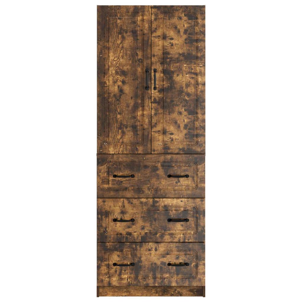 2 Piece Cabinet Set Smoked Oak 66 x 34.5 x 87 cm