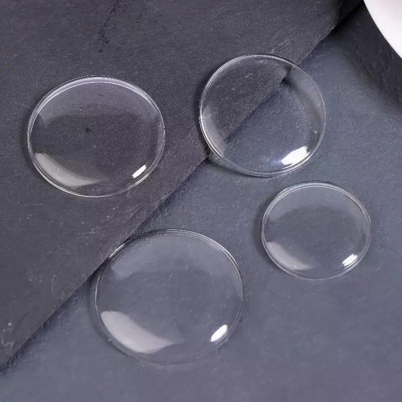 Akcesoria do zegarków 25-36MM Akrylowe Okrągłe Szkiełko Zegarka Pokrywka Zegarka Zamienna Maska Przezroczysta Powierzchnia Płaskie Szkiełko