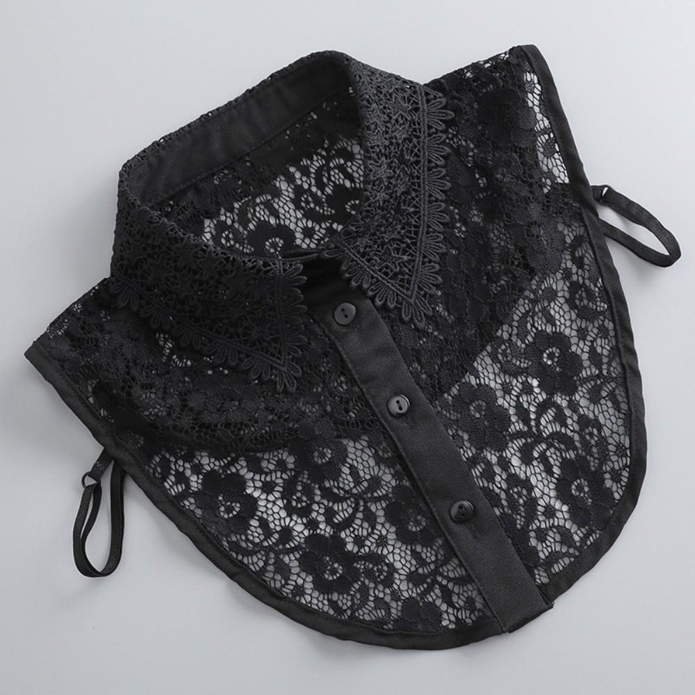 Breathable Fake Collar Vintage Lace Pure Color False Blouse Collar All-match Korean Style Detachable Collar Children's Wear