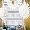 Paper 3D Paper Snowflake Sparkling Lights Christmas Lantern Decorations  Wedding Decoration