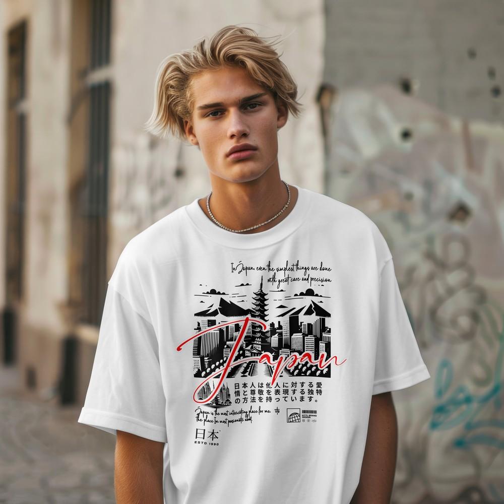 

Japan Themed Tee Japanese Culture, Japanese City, Travelers Gift, Skyscrapers 4XL