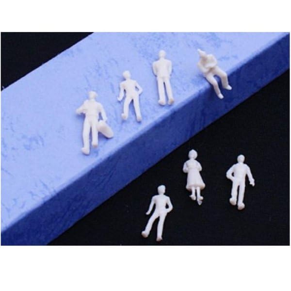Large Set of Miniature Figures for Diorama Creation and N Gauge Plastic Model Capacity! 100-Piece 1100 Display. Kits. [kj402]