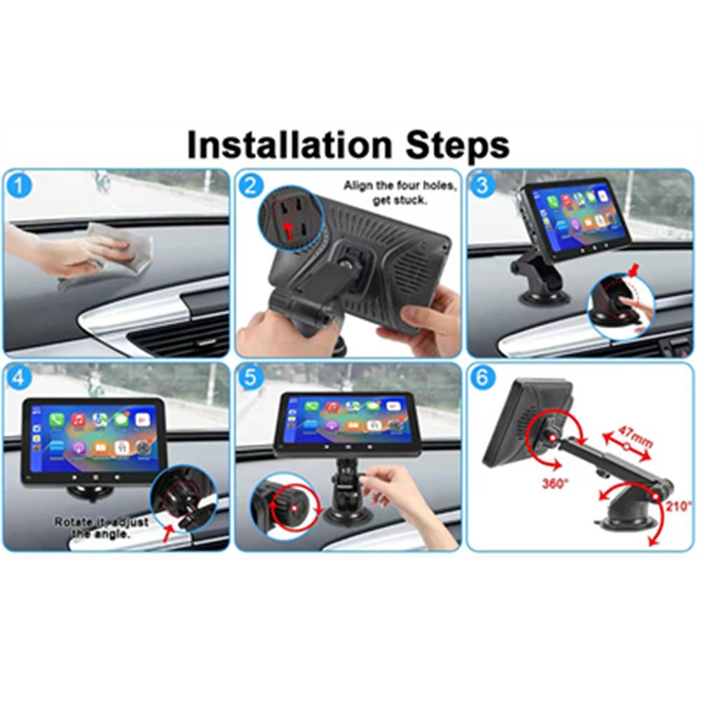 7 Inch Touch Screen Car Portable Stereo Multimedia Player Support Wireless-CarPl