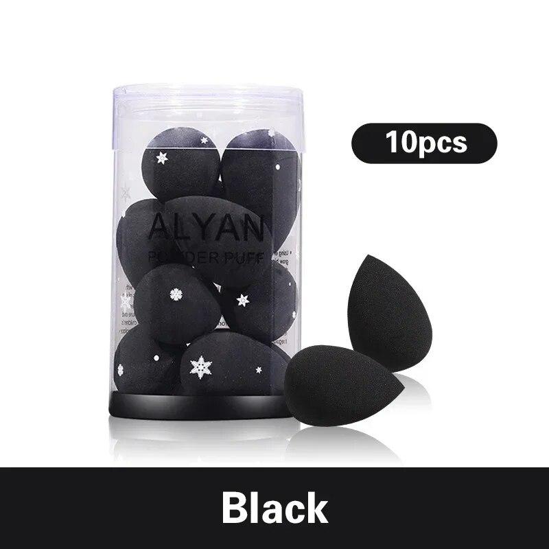 10 sztuk blender do makijażu Puff kosmetyczny sucha i mokra gąbka Mini kosmetyczne jajko poduszka podkład w proszku przybory kosmetyczne akcesoria do makijazu