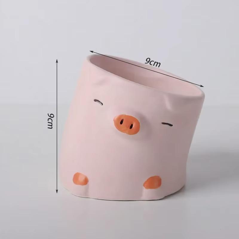 Cartoon Animals Succulent Plants Small Flower Pots Cute Desktop Personalized Home Decor Famous and Artistic Ornaments