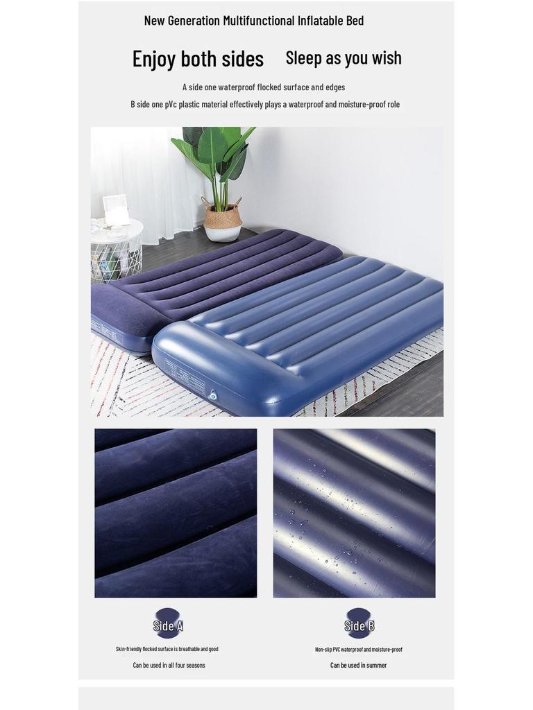 Inflatable Single or Double Foldable Camping Air Mattress