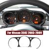 For Nissan 350Z 2003-2009 Speedometer Frame Sticker Carbon Fiber Car Dashboard Trim Stickers Interior Tuning Accessories