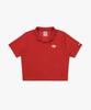 Terry Collar Short Sleeve T-Shirt Red