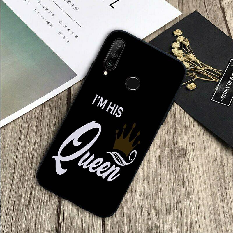 King Queen Couple Lovers For Huawei Nova 11 9 10 SE Y70 Y60 Y90 Y61 Y91 Y73 Y72 12i 11i 8i P30 P40 Lite P60 Pro Case