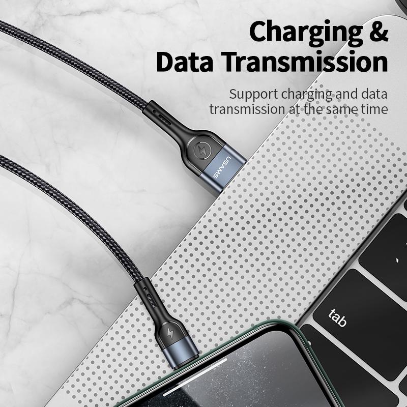 USAMS USB Typ C Lightning Kabel für iPhone 12 13 11 pro max Xs Xr X SE 8 7 6 plus 6s 5s iPad Air mini USB C Schnelllade Datenkabel 4.9