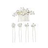 Silver Bride Hair Pins Gold Hair Fork Vintage Wedding Headwear  Headpiece