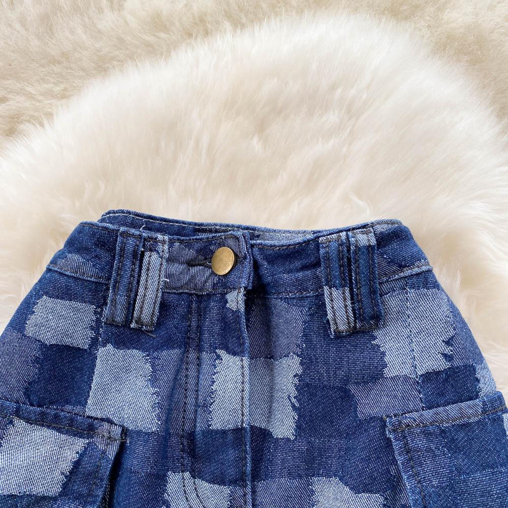 Sexy Tight Skirt Ins Plaid Short Skirt Women's Summer A-Line Skirt High Waist Denim Wrap Hip Skirt