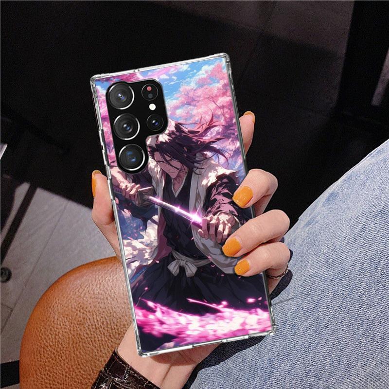 

Bleach Kuchiki Byakuya Phone Case For Samsung Galaxy S24 S25 Edge S26 Ultra S23 S22 S21 Plus S20 FE + Personalized Print Cover G Samsung S21 FE