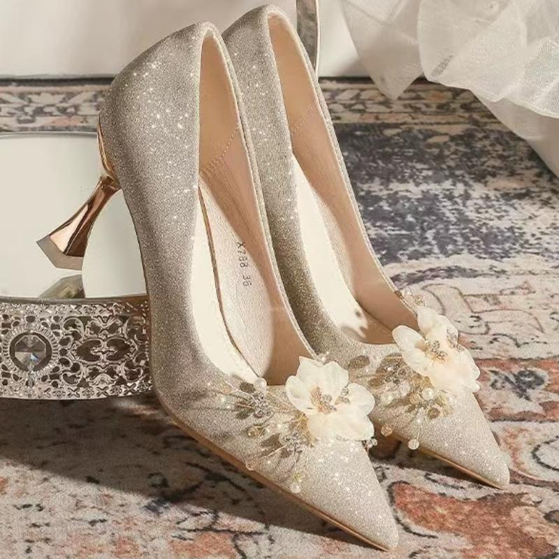 Fashion Designer Fashion Comfortable High Heel Shoes Women 2024 New Elegant Pointed Toe Shallow Mouth Slim Heel Shoes Shoes for Women