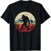 100% Cotton Summer T Shirts Bigfoot Fishing Funny Retro Sasquatch Dad Men Kids