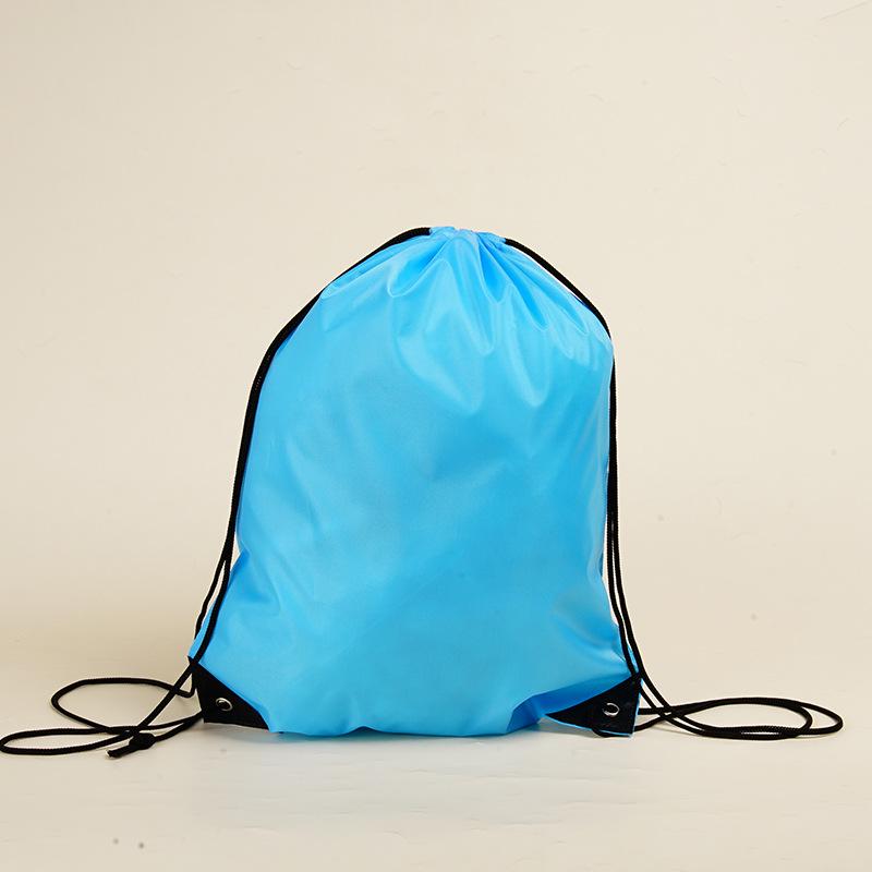 In Stock Custom Logo Polyester Sports Drawstring Backpack