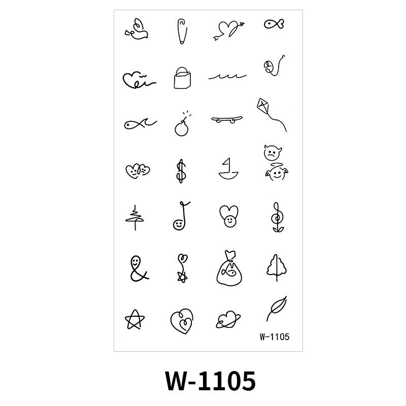 Cartoon Tattoo Sticker Waterproof Small Fresh Children Cute Tattoo Sticker