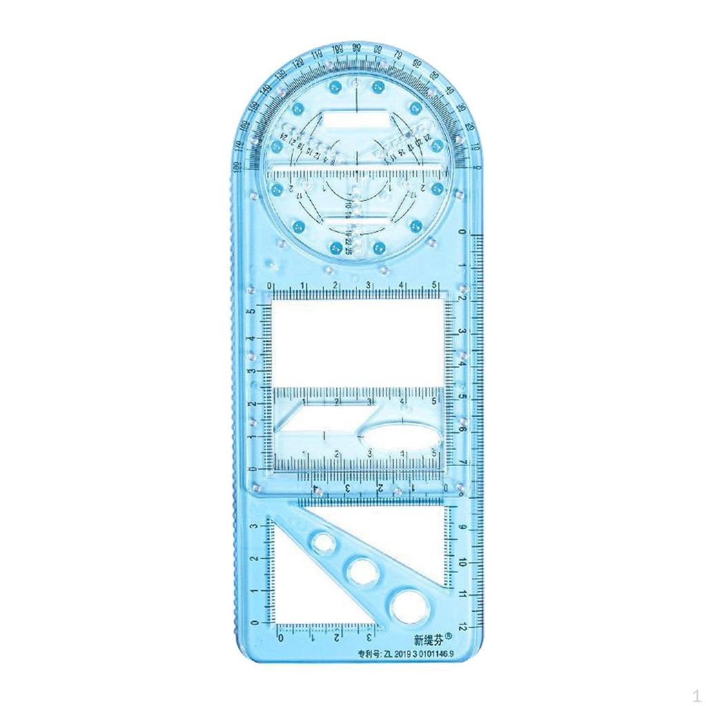 Creative Geometric Ruler Set for Art and Design