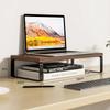 Wooden Monitor Lifting Rack Base Support Cushion Rack Computer Heightening Bracket Office Multifuncte Desktop Storage Rack