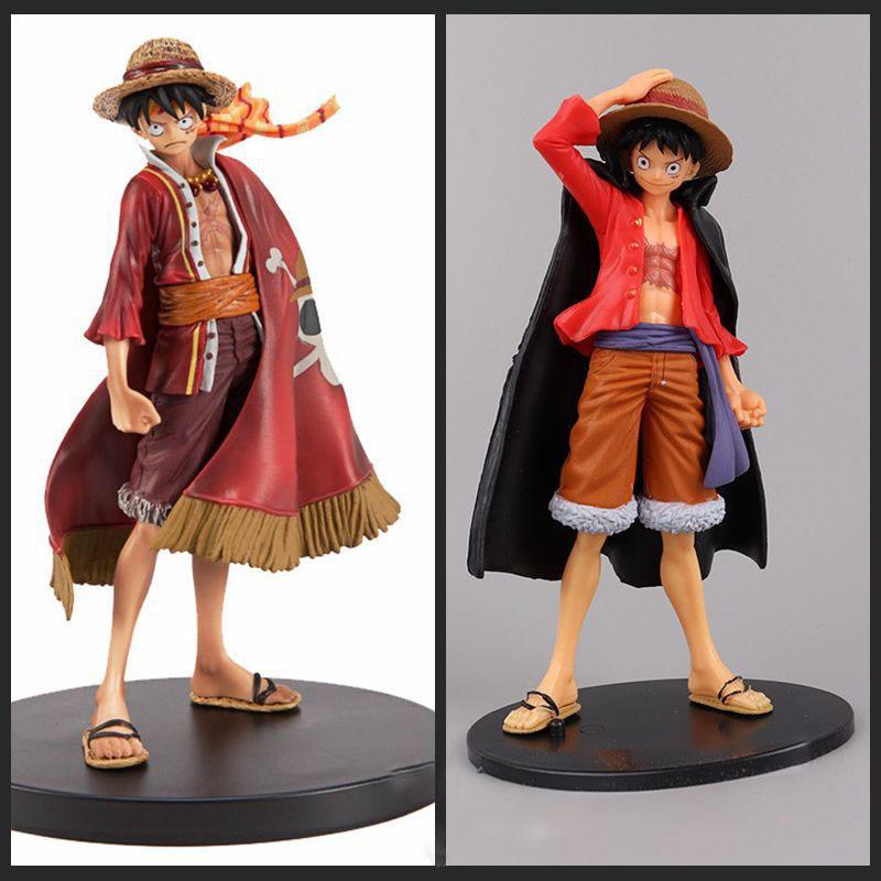 Anime Figure Red Shawl Monkey D Luffy Figurine Luffy Action Figure Collection Model Toys Doll Kids Gift