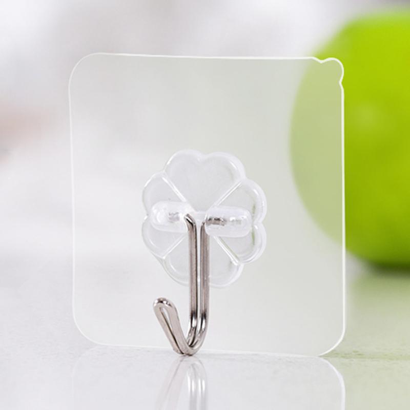 10Pcs/Set Transparent Suction Cup Wall Hooks Hanger for Kitchen Bathroom Storage