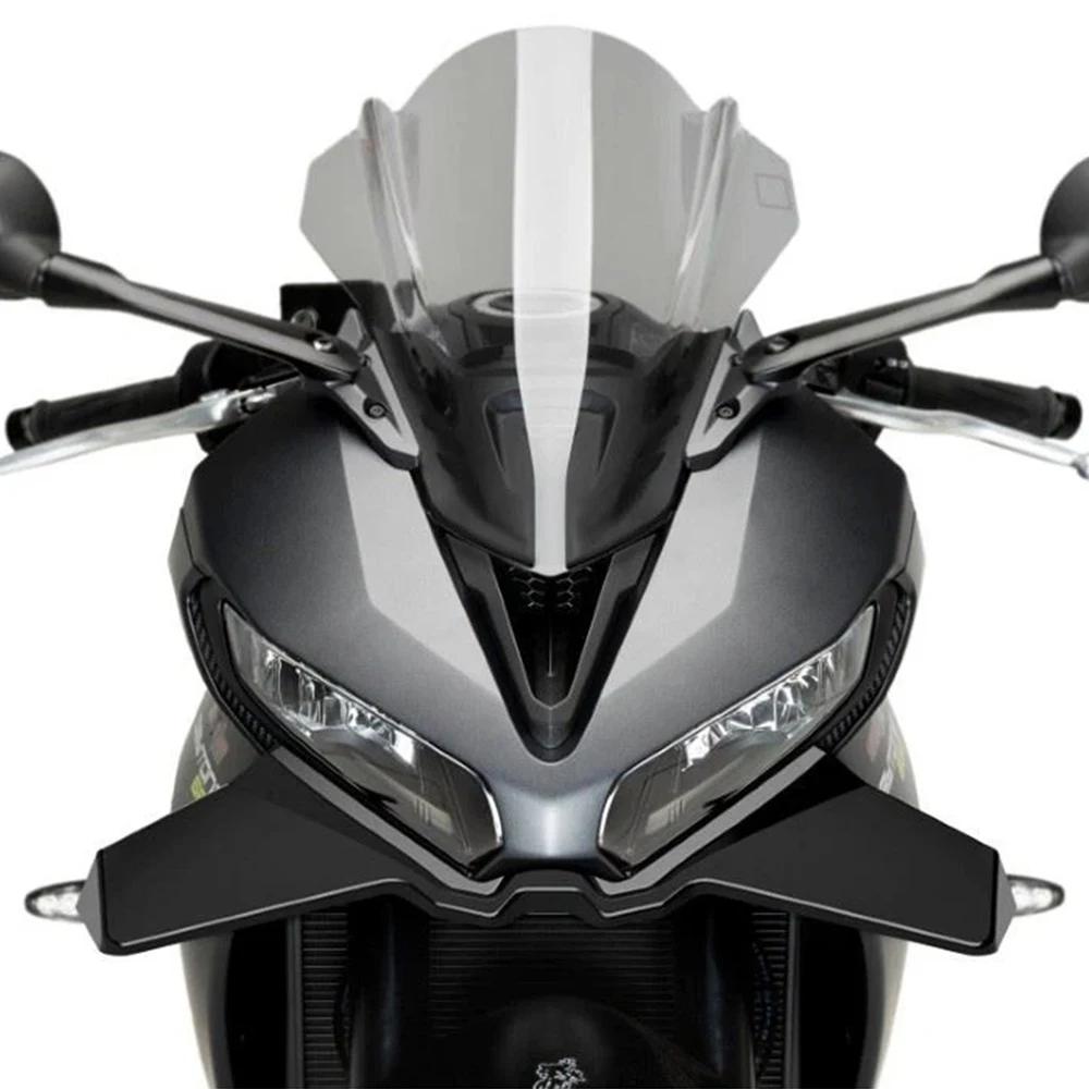 For Daytona660 2025 2024 Downforce Wing Daytona 660 Motorbike Frontal Fairing Shielding Airflow Deflector Attachment Support Kit