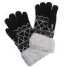 Crayon Smartphone Compatible Black [Small Planet] Shin-chan [Gloves] Gloves/Face