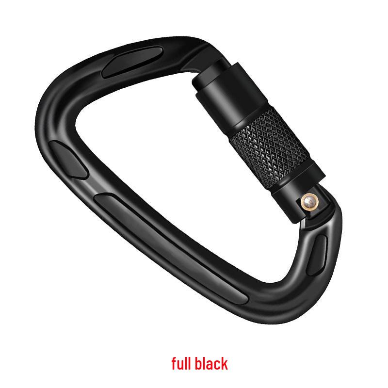 25KN D-Shaped Auto-Lock Carabiner – Aviation Aluminum Alloy for Outdoor Climbing