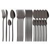 Rainbow 18/10 Stainless Steel Dinnerware Set Kitchen Flatware Tableware Sets Knife Fork Spoon Tea Spoon Cutlery Set Service for 6