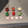 10Pcs New 3D Vegetable Shoe Charms Set Cucumber Tomato Eggplant Chili Shoe Decorations DIY Detachable Buckle Shoes Accessories