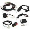 Full Wiring Harness Solenoid Coil CDI Relay Kit Fits for 150cc ATV Quad Accessory