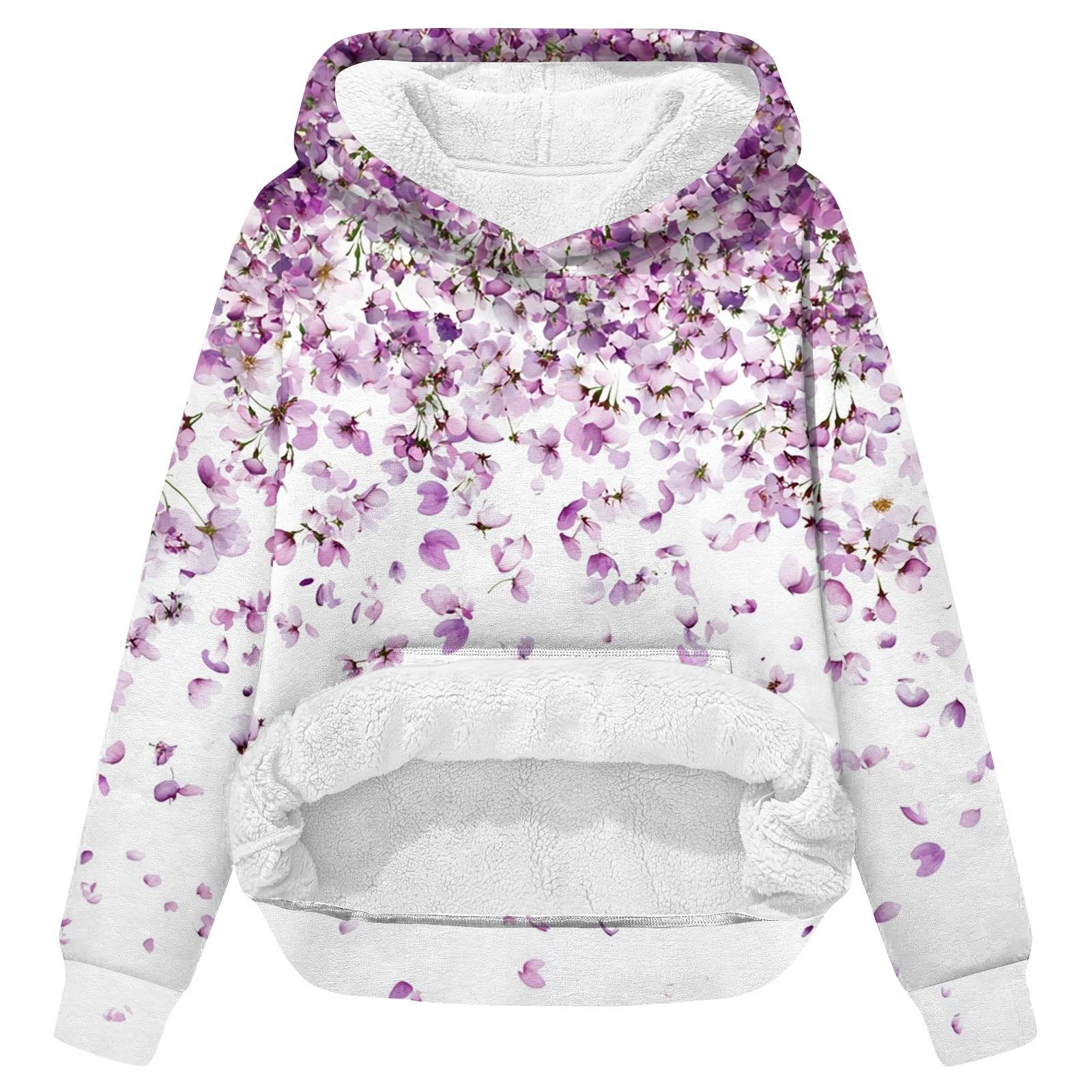 

Женская зимняя повседневная модная толстовка с круглым вырезом и длинным рукавом из бархата с утолщенным капюшоном S