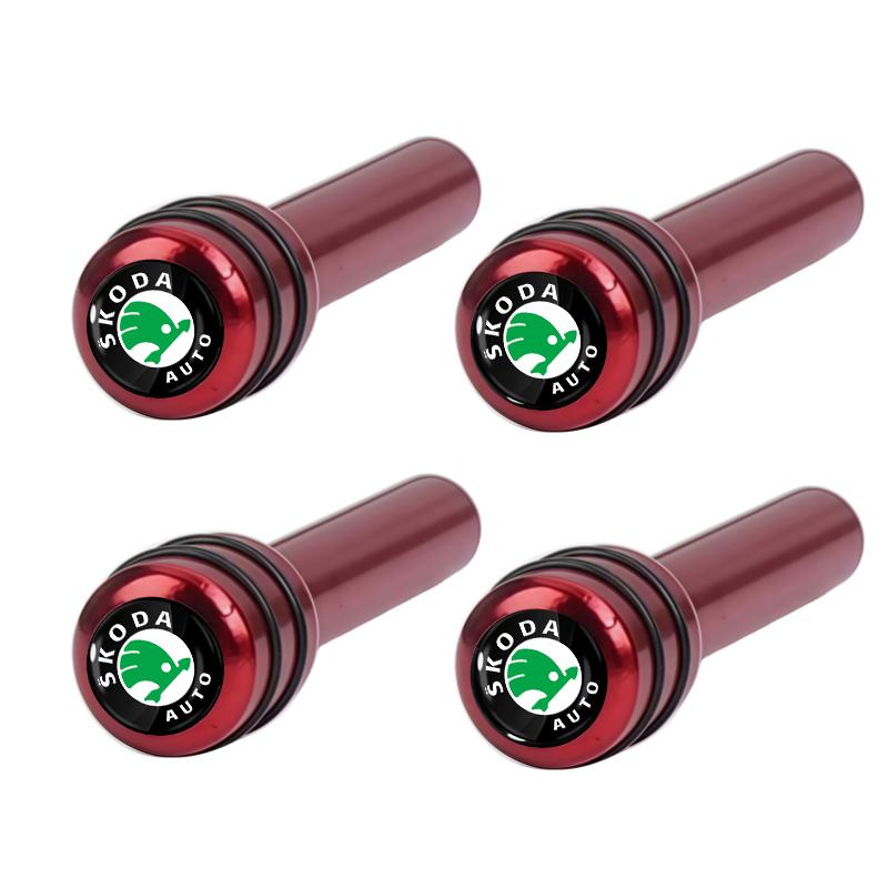 VMAD6 Alloy automobile safety door lock pin safety accessories For skoda OCTAVIA RS FABIA KAMIQ KAROQ KODIAQ RAPID SCALA SUPERB Scale