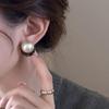 Autumn-Winter Retro Pearl Flocking Luxury Statement Earrings