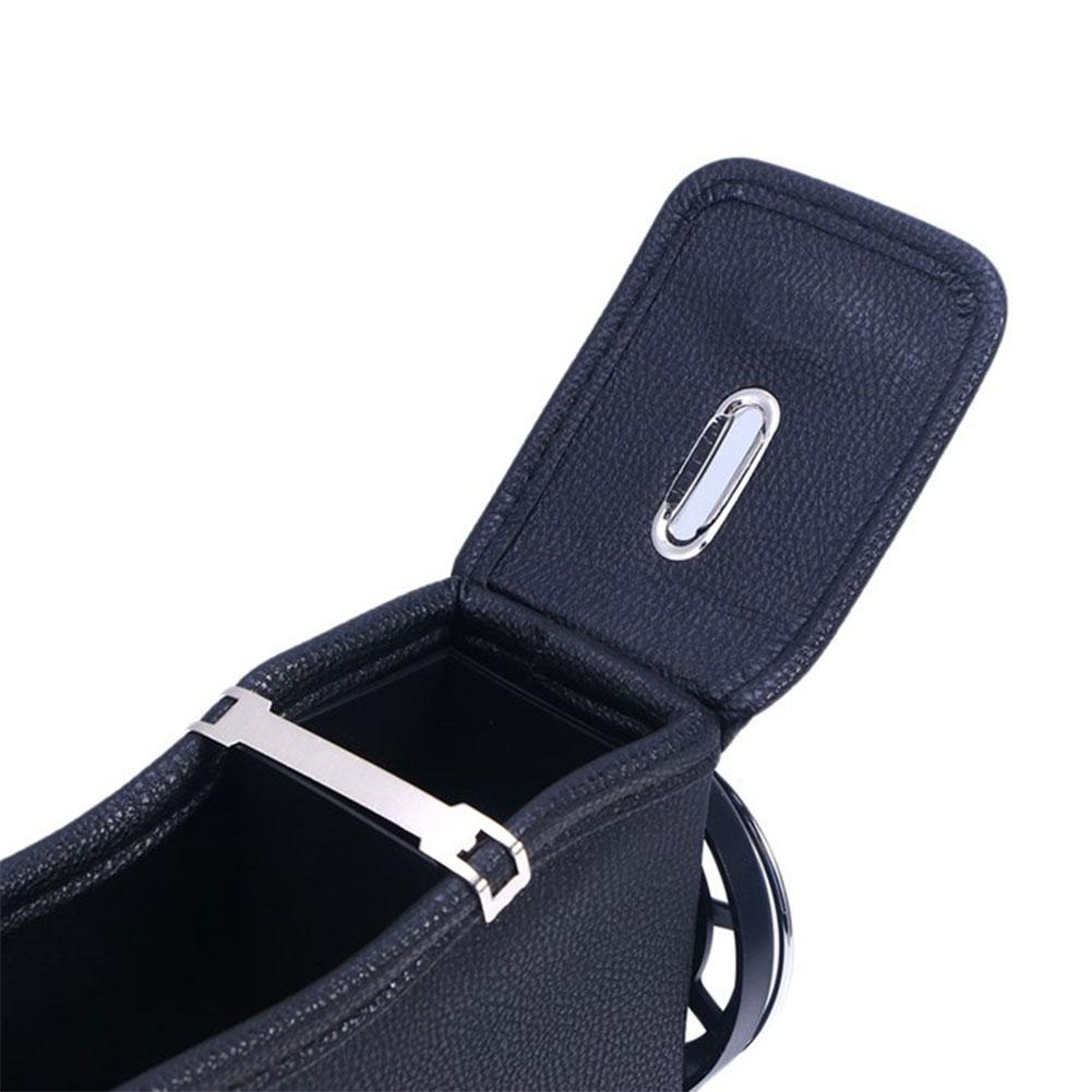 Car Seat Gap Crevice Organizer Filler Pocket Storage Holder Car PU Storage Leather Accessories Interior Box Coin Multi-func S9B4
