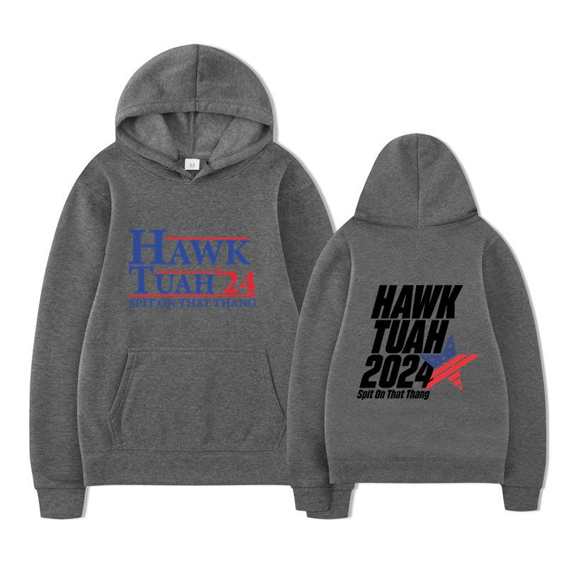 Hawk Tuah Spit on That Thang Hoodies Men Fashion Long Sleeve Sweatshirts Women Casual Harajuku Streetwear Sudaderas