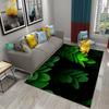 Green Leaves Carpet Natural Landscape Rug Soft Rectangle Area Rugs for Bedroom Living Room Decor Yoga Mat Door Mat