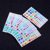 ABBY-Self-Adhesive Rhinestone Sticker Bling Craft Jewels Crystal Gem Stickers, Assorted Size, 10 Sheets (Multicolor 3)