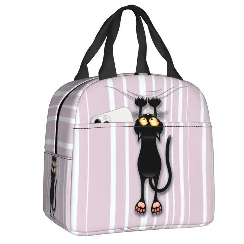 Cat Lunch Bag Women Reusable Cooler Thermal Insulated Lunch Box for School Multifunction Food Bento Box