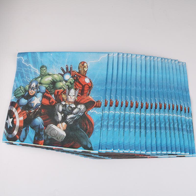 Avengers Tableware Set: Bunting, Cups, Plates, Masks, Cutlery, and Gifts for Indoor Parties