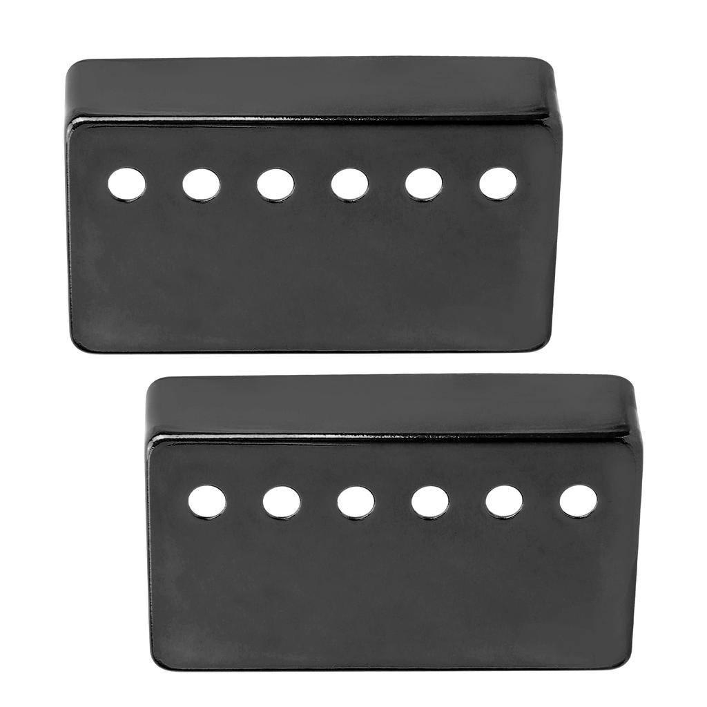 2Pcs Electric Guitar Pickup Shell Nickel Cover 50mm and 52mm Musical Instrument AccessoriesBlack