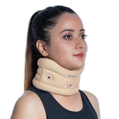 Wonder Care Cotton Wc- Soft Cervical Collar Adjustable Collar Neck Support Brace, Neck Support Soft Neck Collar Neck Brace For Neck Pain- Medium