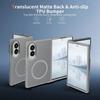 Case for Samsung Galaxy Z Fold 8, Shockproof with Magnetic Ring - Semi-Transparent Gray