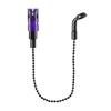 Fishing Bites Detectors Secure Line Grip Mechanism Compacts Chain Fishing Bites Alarm for Travel Convenience