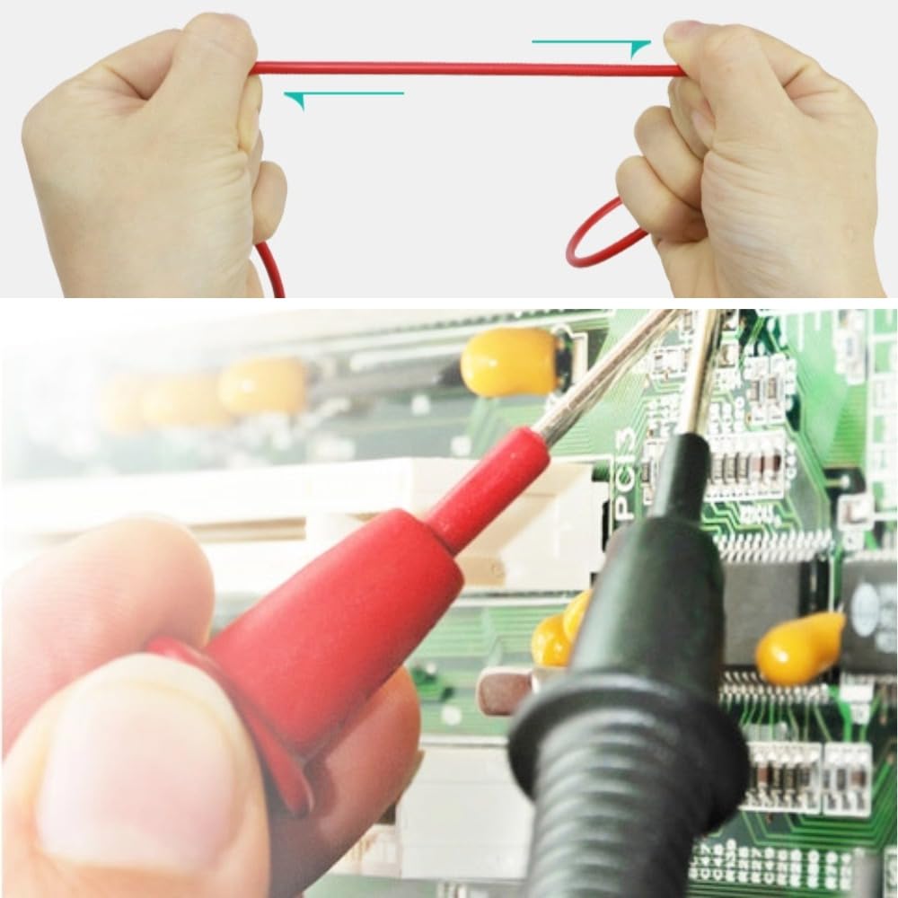 Itisyou Tester Lead Digital Multimeter Sample Test Pin Needle Tip Multimeter Tester Probe Wire Pen Cable 1000V 10A