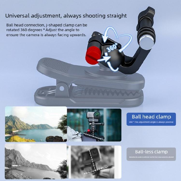 Plastic Backpacks Clip With Powerful Magnetic Base Effortless Attachment To Metal Surfaces For Steady Shots